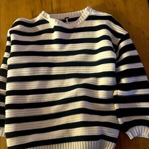 Free people Oversized Knit striped sweater Small